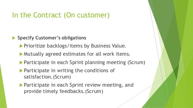 identify the contract types that are suitable for an agile project agile contracts book